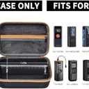 Case Compatible with WARWOLF/for Skight/for LOLSSA/for Teffim/for Hafuloky/for Frarome Tire Inflator Portable Air Compressor, Car Air Pump Storage Holder for Air Tube & Accessories (Box Only) - Black