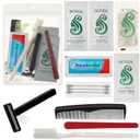 Moda West 24 Hygiene Kits - Bulk Case of Wholesale Basic Toiletry Kits for Men, Women, Travel, Charity 12 Pc Kit