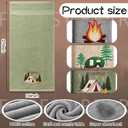 SmoothNovelty 3 Pcs Camping Hand Towels for Bathroom 100% Cotton Decorative Embroidered RV Hand Towels Farmhouse Campers Bathroom Decor 14 x 29 Inch Rustic Vintage Gifts for Camping RV Kitchen