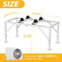 Mini Split Stand Adjustable Mini Split Ground Stand for 9000-12000 BTU Ductless Air Conditioners Heat Pumps Heavy Duty AC Stand Floor Mount Mini Split W/ 400LBS Load Capacity (White)