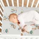 crib sheets for boys Dragon Baby toddler baby girl sheets for crib,neutral mini crib Nursery mattress sheets fitted,crib mattress Soft & Breathable 52 * 28 * 9In (Color 15)