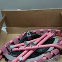 Foldable Mini Trampoline, 40" Rebounder Trampoline for Adults & Kids, 450lbs Capacity with T-Shaped Adjustable Bar, Indoor Fitness Workout Exercise Equipment (Pink)