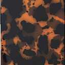 Abbery for iPhone 15 Case Tortoise Shell Cheetah Leopard Print Cute Trendy Animal Pattern Design Flexible Soft TPU Protective Women Girls Grily Brown Shockproof Phone Cover