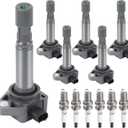 Ignition Coil Pack Spark Plugs fit for V6 3.5 3.7 Honda Pilot Ridgeline 2009-2015, Acura RDX 2013 2014 2015, Acura ZDX 2010 2011 2012 2013, UF624, Set of 6