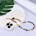 Phone Charm Lanyard Chain String Cute Cell Phone Wrist Strap Bracelet for Women Girls (Stars)