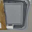 Pee Pad Holder, Indoor Potty Tray for Puppy and Small Size Dog with Pee Wall, Non-Skid Feet, 20 * 15.4 * 1.4 inch (Large)