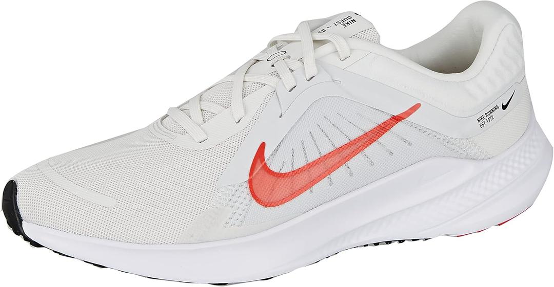 Nike Men's Quest 5 Training Shoes (Platinum Tint Lt Crimson White Black)