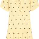 Girls' Pique Polo Dress (Yellow, 6X-S)