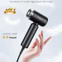 Dual Voltage Travel Hair Dryer, Mini High-Speed Blow Dryer for Fast Drying, Ionic Hairdryer with Diffuser Gift Women, Lightweight Compact Portable,Quiet,European International 100-240V,Black