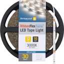 Armacost Lighting RibbonFlex Home 12V White LED Strip Light Tape 30 LED/m 3000K 16 ft (5m), 16.4 ft (5m) 141232