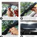 Yourkar Car Retractable Windshield Sun Shade, 25.6"60" Large Sunshade Protector Blocks 99% UV Rays, Auto Retractable Front Windshield Sunshade for Trucks, SUVs, Car Accessories
