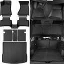Naibeve Floor Mats for Porsche Macan 2014-2025 - All Weather Custom Fit for Porsche Macan Floor Mats & Cargo Mats & Backrest Mat Accessories