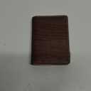 Eco Cork Friendly RFID Blocking Wallet Bi-fold Card Holder Vertical Wallet With Zippered Coin Purse & ID Window (Brown)