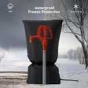 Outdoor Faucet Covers for Winter 25"X14" Hose Bib Covers for Winter Freeze Protection,Reusable Thicker Waterproof Insulated Spigot Cover