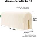 AEOCOO Bed Bumpers for Toddlers, Size 3 Ft, Toddler Bed Rail Bumper Protector for Loft Beds & Bunk Beds, Premium Soft Memory Foam Bed Guardrail, Anti-Bump | Fall Prevention, Beige