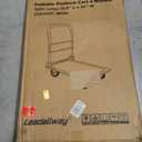 LEADALLWAY Platform Truck Large Size 880lbs Foldable Push Cart 35.8x24x34.3inches 