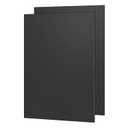 ABS Plastic Sheet 12" x 16" x 1/8" Thick (3mm) Black Rigid Thermoplastic Sheet, Moldable Plastic Panel for Crafts, DIY Projects - Textured & Smooth Finish, Pack of 2