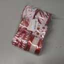 Christmas Ribbon Wired 2.5 inch,6 Rolls 36 Yards Red and White Christmas Tree Ribbon,Holiday Wired Ribbons for Tree Topper Bow Wreath Gift Wrapping Xmas Decorations (Red)