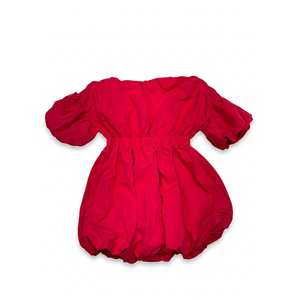Red Short Sleeve Blouse Women's Size Large