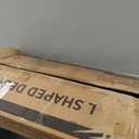 Casaottima L Shaped Gaming Desk, Corner Desk Gaming Table for Home Office, Computer Desk Sturdy Writing Workstation for Small Space, Easy to Assemble, 51 inch, Carbon Fiber Surface, Black