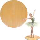 8mm Marley Dance Floor, 31-inch Non-Slip Portable Wood Grain PVC Dance mat with a Smooth Surface for Ballet, Jazz and pop Dance, Ideal for Home Studios and Outdoor use