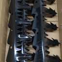 12 Pack Anti Climb Fence Spikes  Black Metal Wall Security Spikes Animal & Intruder Deterrent for Home, Yard & Garden Protection