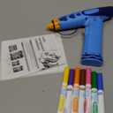 Crayola Marker Airbrush Spray Art Kit, Essential Easter Basket Stuffer for Kids, Battery-Powered Sprayer with 8 Washable Markers & 5 Stencils, DIY Craft Set, Ages 6+