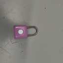 Pothunder Fingerprint Padlock, Smart Padlock, Locker Lock, Combination Fingerprint Lock with APP Unlock, USB Rechargeable, Suitable for Gym Locker(Lavender Purple)