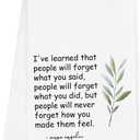 Hostess Towels Gifts for Women, Inspirational Quote Towels for Kitchen Bathroom Decor (16x24 inches)