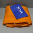 MIULEE Orange Blackout Curtains for Bedroom Living Room 63 Inches Long 2 Panels, Fall Thermal Insulated Room Darkening Drapes Solid Grommet Noise Reduction Light Blocking Window Treatments 40x63 Inch