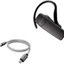 BoxWave Cable Compatible with Plantronics Explorer 55 - Micro USB DuraCable, Braided Micro USB Charging Cable - Space Grey