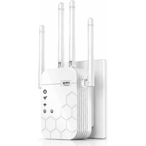 WiFi Extender Signal Booster, 1200M WiFi Extender, 2026 WiFi Repeater for Home, 4X Faster | Covers up to 16,899 sq.ft, Internet Extender WiFi Booster, 5.8G/2.4G WiFi Extender with Ethernet Port