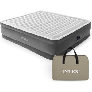 Intex Comfort Dura-Beam Airbed Internal Electric Pump Bed Height Elevated (2020 Model)