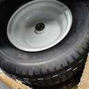 16x6.50-8 Flat Free Tire and Wheel Assembly for Riding Lawn Mower