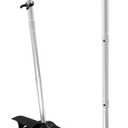 Carlisle FoodService Products Broom with Dustpan Combo Set DuraPan, Adjustable Broom and Dustpan Set, Lightweight Metal and Plastic Design, 36", 4 Pack, Black
