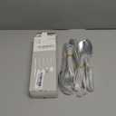 KINGSTONE Silverware Set, 20-Piece Forged Novelty Flatware Cutlery Utensil Set Premium Stainless Steel, Service for 4, for Kitchen, Home, Wedding, Party, Mirror Polished and Dishwasher Safe