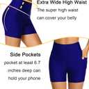 Tournesol Women's Swim Shorts High Waisted Bathing Suit Bottoms Tankini Swimsuit Boy Shorts with Pockets (XL)