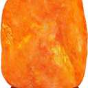 Needs&Gifts Himalayan Salt Lamp with Dimmer Cord and 2 Bulbs, Natural Crystal Rock Lamp for Relaxing Warm Light, Handcrafted from Himalayan Pink Salt (7-11LB)