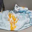 HOSIMA Sea Turtle Comforter Set,Coastal Beach Themed Bedroom Comforter Set Queen Size for Kids Teen Girls Boys Room Decor,Turtle Twin Bed in a Bag for Girls with 2 Pillowcases.