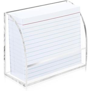 2 PCS 4 X 6 Index Card Holder Clear Acrylic Card Holder for Desk File Note Postcard Stand Index Cards Rack Acrylic Business Stand Postcard Display for Office Business Classroom(No Card)