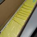 Landscape Edging Kit, Galvanized Steel Edging Landscape Lawn Edging Powder for Lawn Yard, Coated Bendable Metal Strips, No-Dig Hammer-in Edging Border w/Clips (8 INCH 6 PCS, Gold)