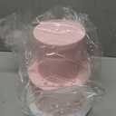 Novabright 2 Tiers 4' 6' Pink Bow Pearl Fake Cake Round Prop Cake Birthday Decorations Artificial Wedding Dessert Props Pink Bow Topper for Display Photography Women Birthday Gift