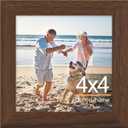 decorUhome 4x4 Picture Frame, Display Pictures 4x4, Wall & Tabletop Display Photo Frame, Brown, 1 Pack