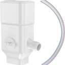 Downspout Diverter, Rainwater Diverter Fits for 3"x4" Oversize Downspout and 2"x3" Downspout, Rainwater Collection System with Adjustable Valve, Diverts Water into Rain Barrel, 4ft. Hose