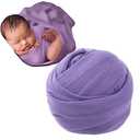 Zeroest Newborn Photography Outfits Props Stretch Wraps for Baby Boys & Girls - Purple