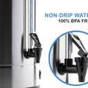 SYBO SR-CP-50B Commercial Grade Stainless Steel Percolate Coffee Maker Hot Water Urn for Catering, 50-Cup 8 L, Metallic