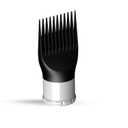 LURA Blow Dryer Comb Attachment for Black Hair,hair Dryer Attachment for HairDryer Concentrator Nozzle from 1.7 to 2.1,Detangling Blow Dryer Pik Attachment for Black Women