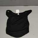 Women's Sleeveless Strappy Crop Tank Tops Workout Fitness Basic Cropped Camis Black, M