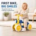 Henry & Colin First Balance Bike for 1 Year Old, 4 Wheel Toddler Bike with Fun Lights & Music, Soft Seat, No-Pedal Ride On Toy, 1st Birthday Gift for Boys & Girls Ages (12–36 Months), 7 inches x 20 inches x 12.5 inches