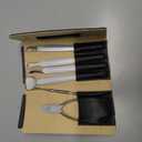 FERYES Pedicure Knife Ingrown Toenail Kit, 7 PCS Professional Pedicure Tool Toenail Grooming Kit, Top Notch Foot Blade, Super Sharp Toenail Clippers (Leather case included)
